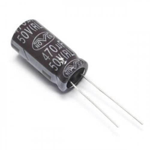 thumbnail image 2 of Denetron 47uF 16V Electrolytic Capacitors – 25-Pack Radial Leads (16EM47-MTI-6570-85C) 2 of 5